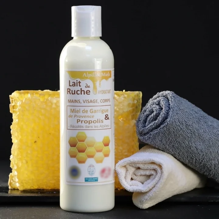 Lait hydratant miel propolis Alpilles Miels